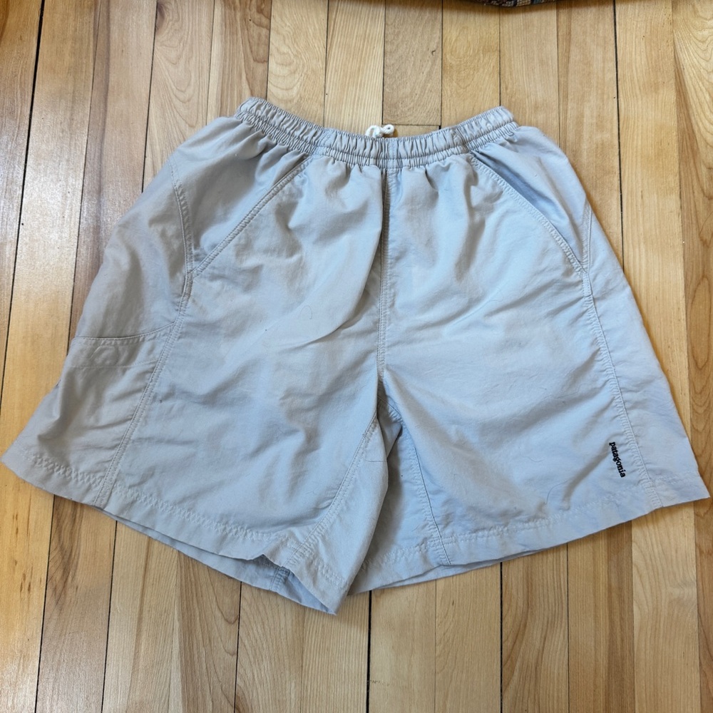 Patagonia Tan Athletic Shorts Lightweight Relaxed Fit